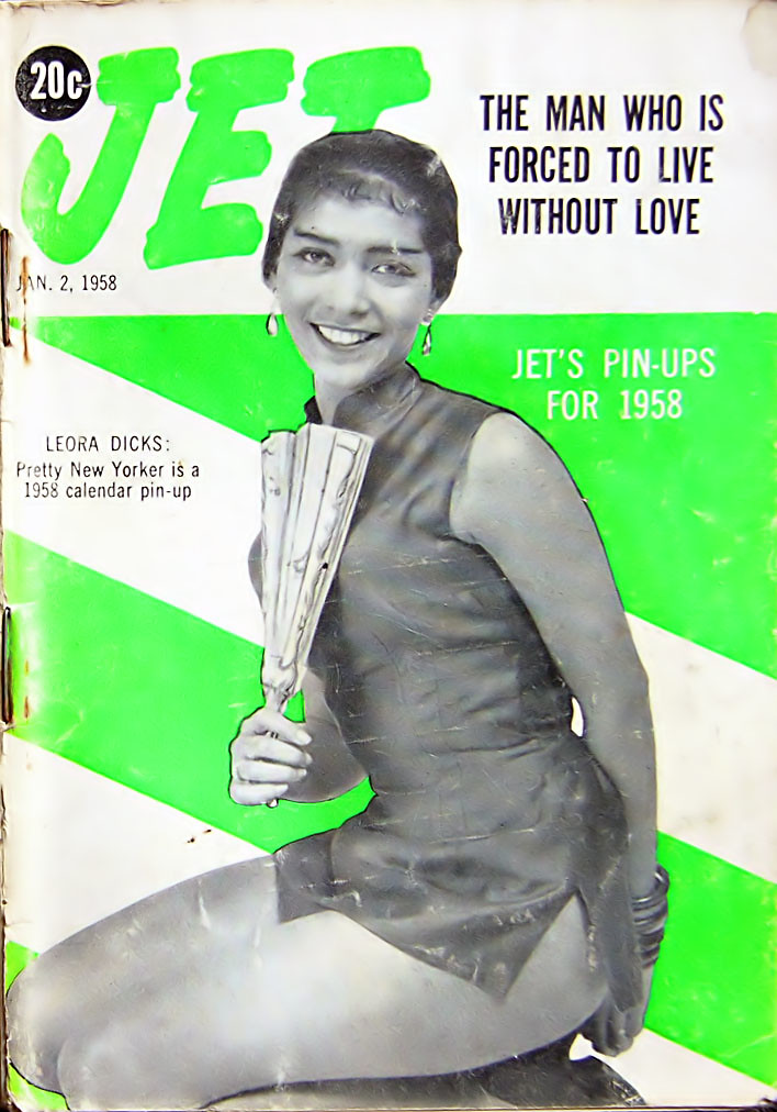 Leora Dicks of New York is 1958 Jet Pinup - Jet Magazine, January 2, 1958