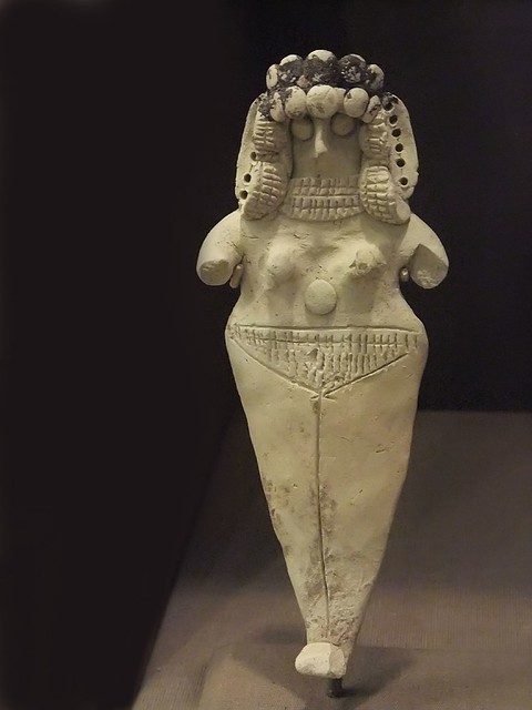 Ceramic Nude Female Figurine from Tell Asmar Trench D Isin-Larsa period 2000-1800 BCE