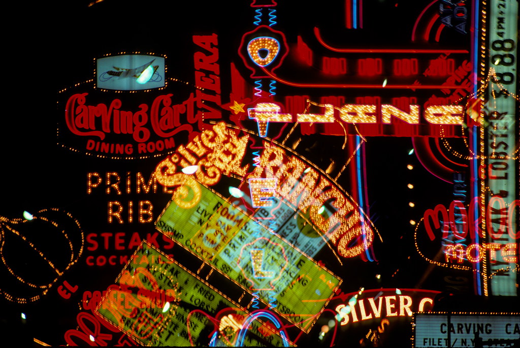 In Camera Collage - Nevada, Las Vegas - 1986 by Ilcaripawi