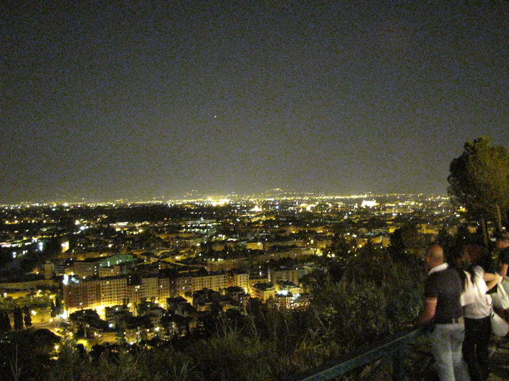 Scenic Rome at night