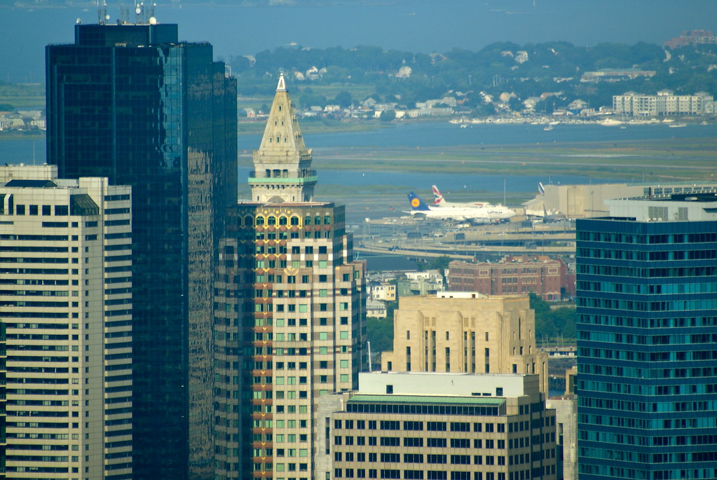 Downtown Boston and Logan Airport | The Hancocks | Flickr
