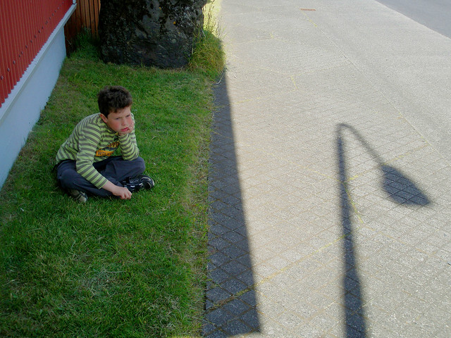 Boy and a shadow
