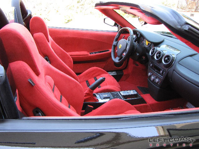 2008 Ferrari F430 Spider F1 Interior Beautiful Red Suede I