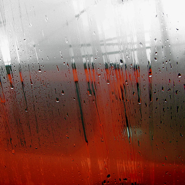 Rainy Red Window
