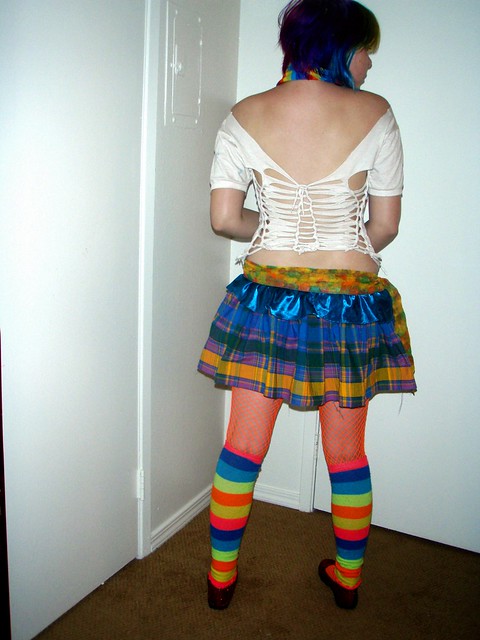 Plaid skirt back
