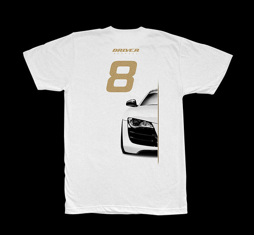 Audi R8 Design t-shirt (Back) | by Driver Apparel