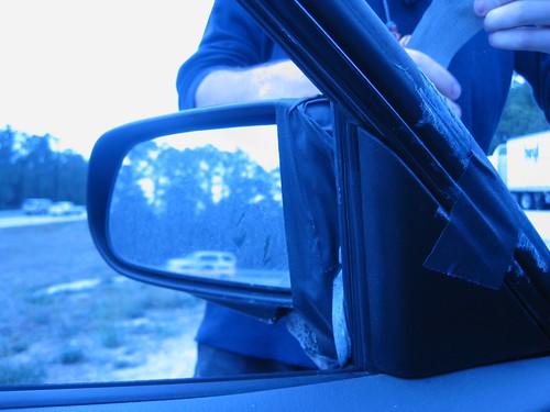 blue trees reflection car truck fix geotagged mirror movement hands highway sam sticky reststop tape interstate sideview hideme gaffertape project365 sooc geo:tool=geophoto geo:lat=29115742 geo:lon=81138643 geo:alt=15520000
