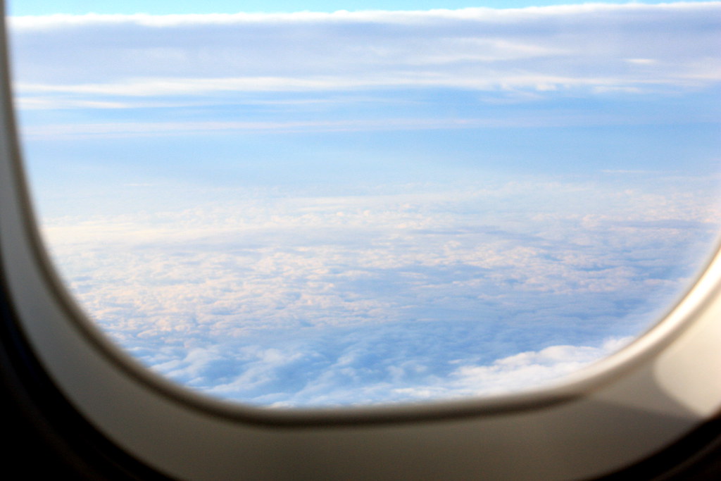 Airplane Window View