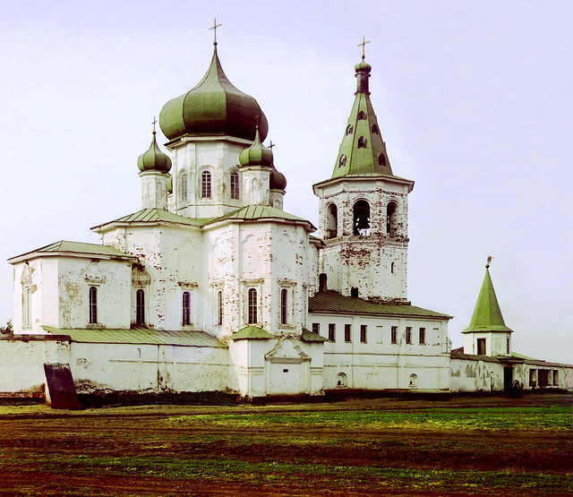 Sergei Prokudin-Gorskii: Trinity Monastery for men, Tiumen, 1912
