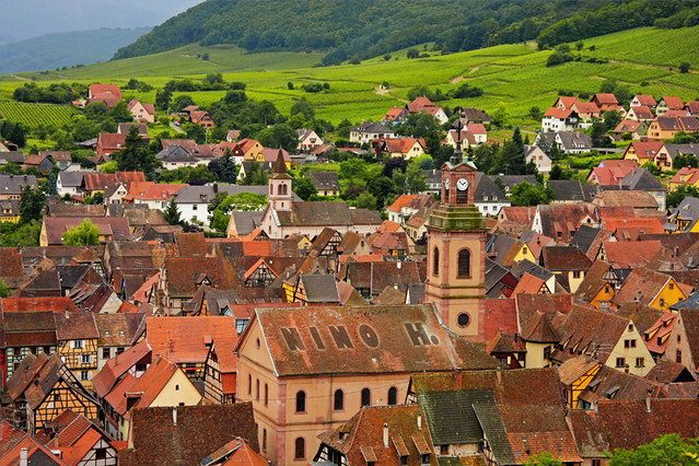 View over Riquewihr - France