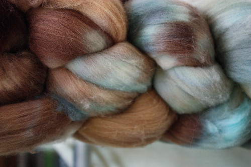 Handpainted Superfine Merino Roving | by knittingadrienne