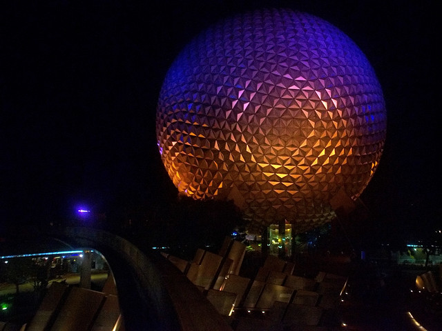 Disney - Spaceship Earth From Front of the Monorail