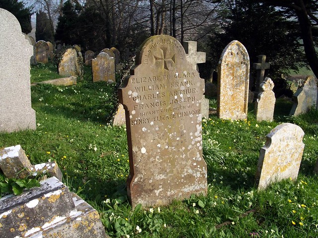 Infant Children of Henry and Elizabeth Magor, Wolborough Cemetery, Devon