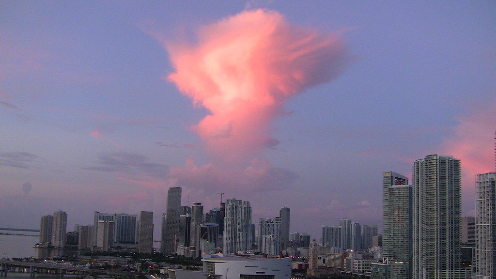 Pink Clouds over Downtown