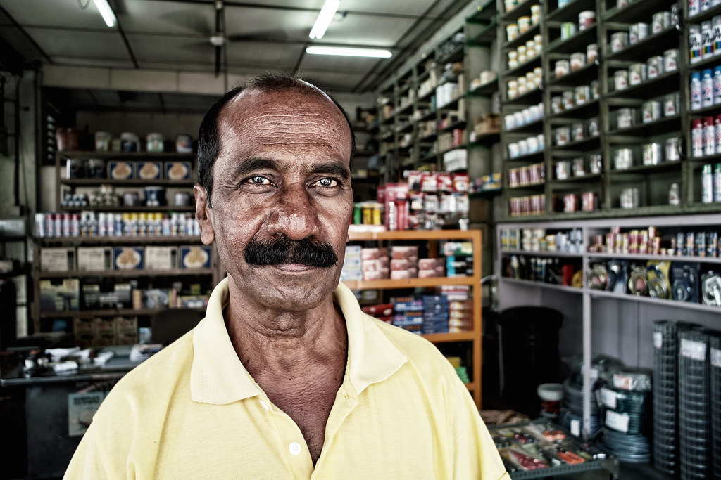Man in a Hardware Shop
