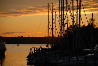 Sunset At Harbor Bistro