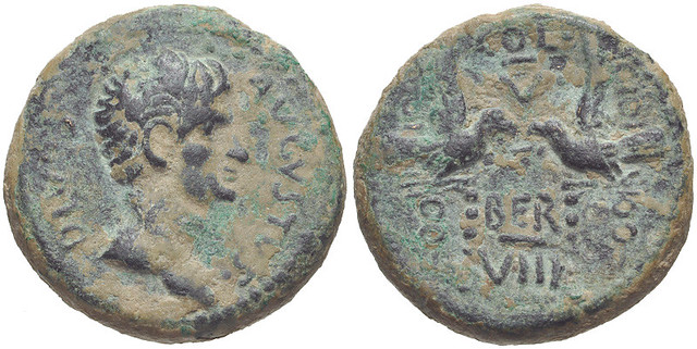 PHOENICIA, Berytus. Divus Augustus. Died AD 14. Æ 19mm (7.17 g, 12h).