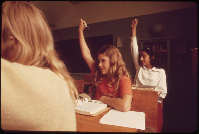 Students in a Classroom at Leakey, Texas, near San Antonio 05/1973