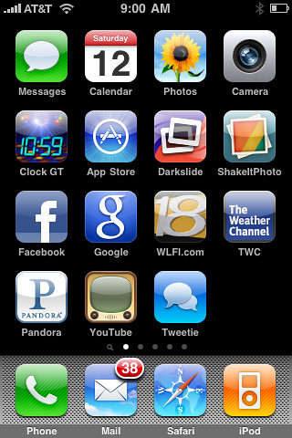 iPhone Home Page These are the apps I use the most I 