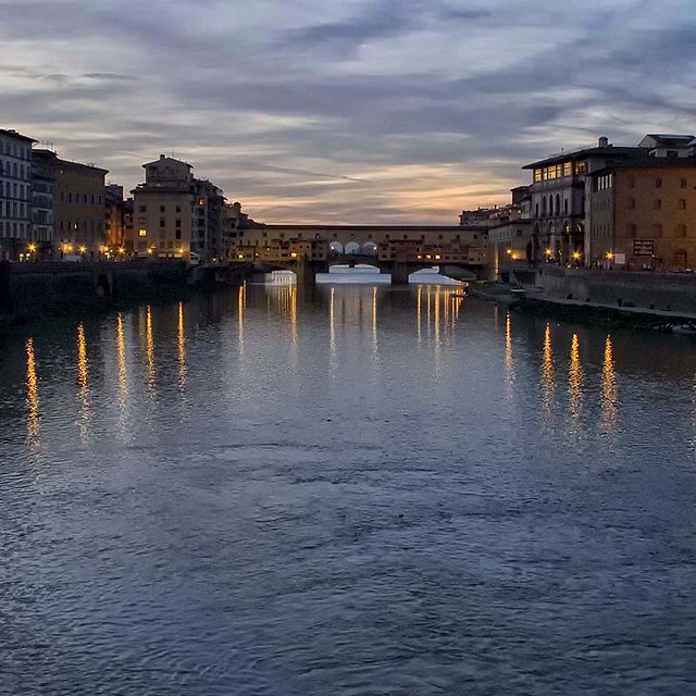 Rita Crane Photography: Ponte Vecchio at Dusk, Florence