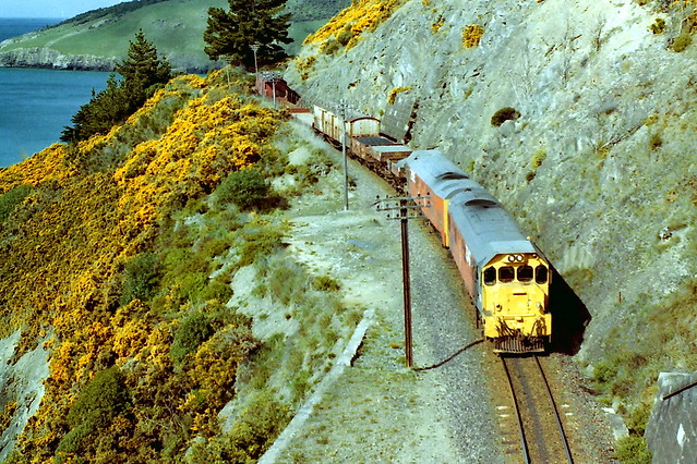 Dg hauled freight at the Cliffs Tunnel
