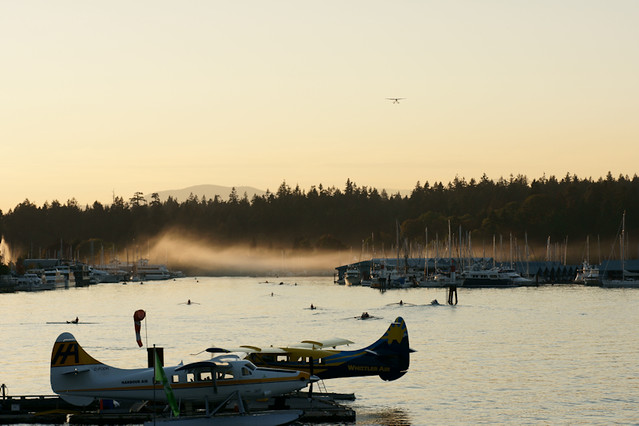 Float planes and mist