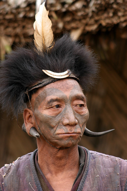 Konyak tribal man