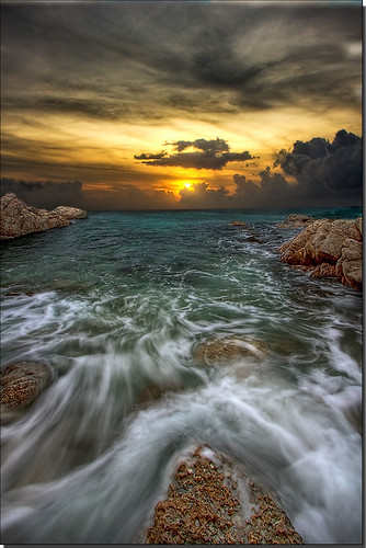The Magic Of Waves by DolliaSH, Best viewed in LARGE (Contacts only, sorry).ocean trip travel light sunset sea vacation sun holiday