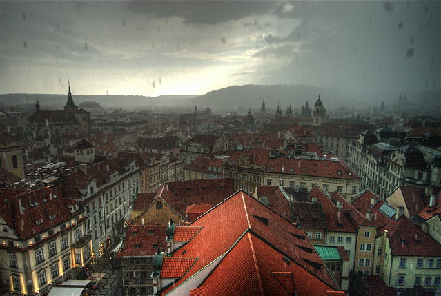 Raining in Prague