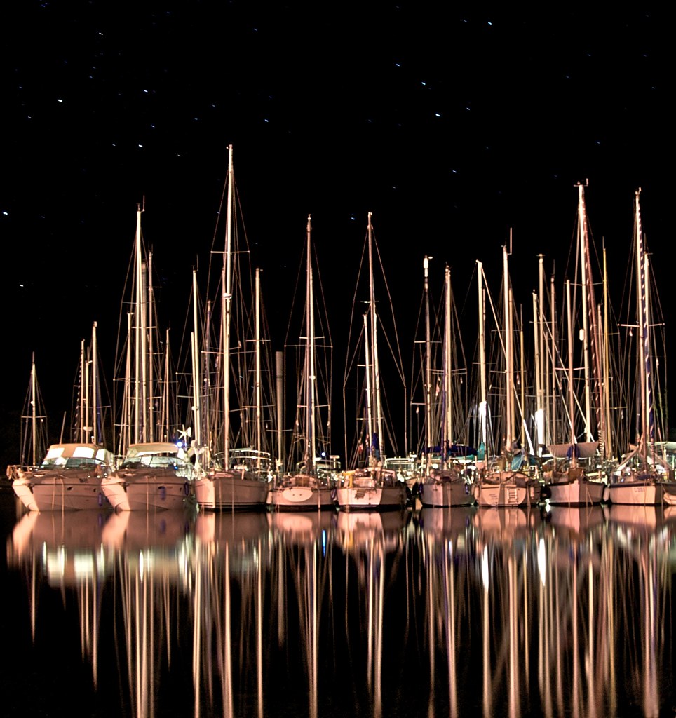 Yachts and stars by Andrei Linde