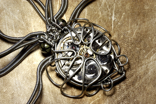 Steampunk clockwork Squid Octopus sculpture | Daniel Proulx | Flickr