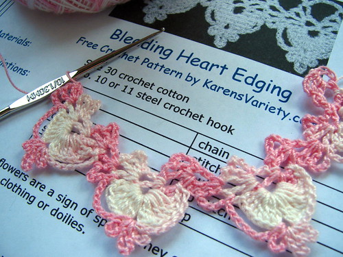 Bleeding Hearts | Pattern@ www.karensvariety.com/NEWSLETTER/… | Flickr
