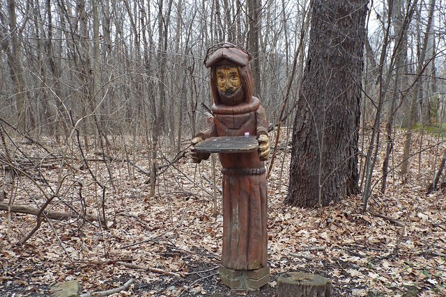 THE WOODEN MONK AT O'BRIEN CEMETERY