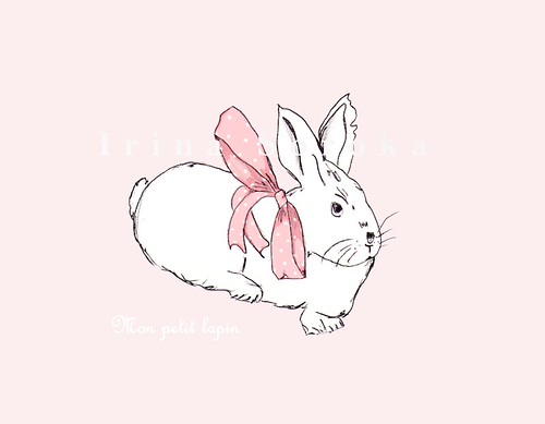 pinkbunnyprint01 | by aquarelle788