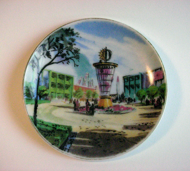 Disneyland Tomorrowland Souvenir Plate