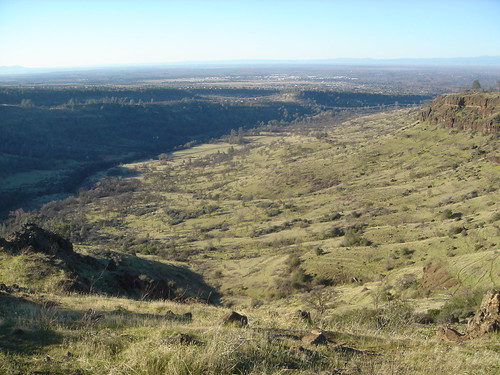 DSC00880 by aerocha, Big Chico Creek Canyon from the North Rim of Bidwell Park.  It doesn't take long to hike back to thi