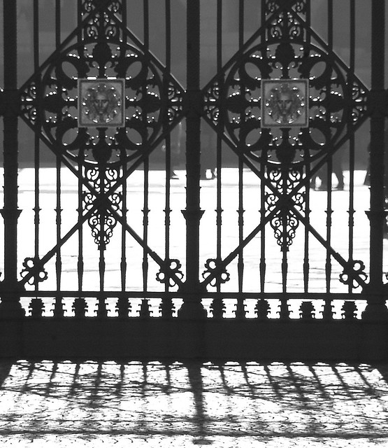 the gate and its shadow