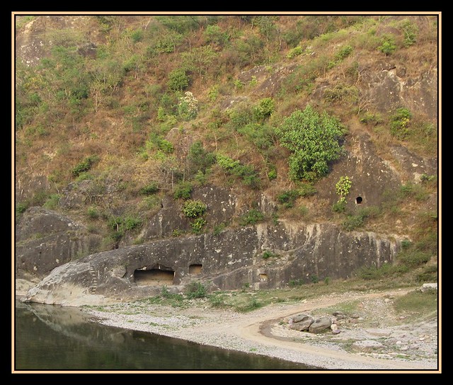 Old rock cut caves at Haripur