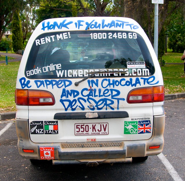 Wicked Vans—Honk if you want to be dipped in chocolate and called desert