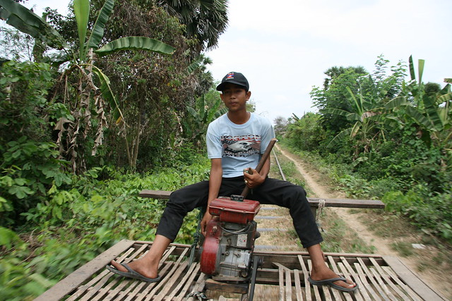 Bamboo train driver