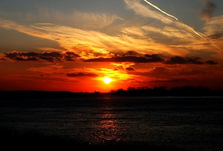 Sunset Over the Ohio River