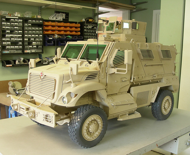 08 Scale Model of MaxxPro Dash MRAP Vehicle, left front