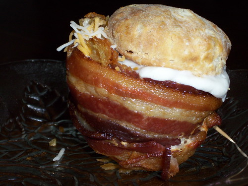 Bacon wrapped breakfast | Finished bacone filled with scramb… | Flickr