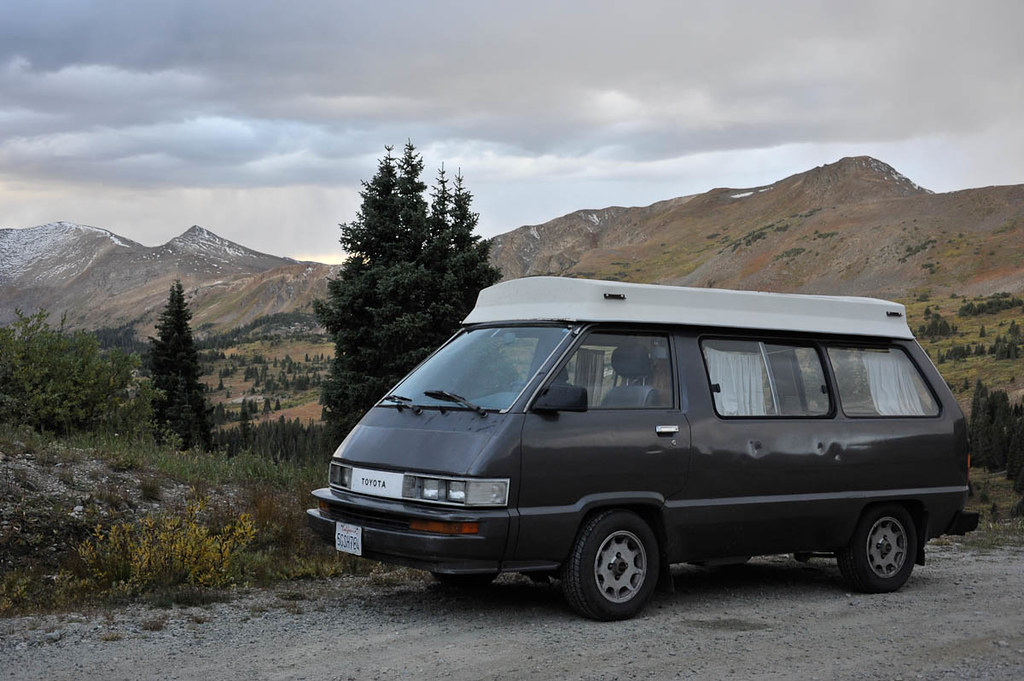 Van in the Rockies