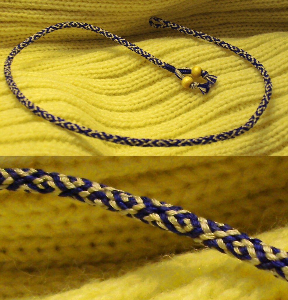 Kumihimo chocker | Kumihimo chocker, braided using a peruvia… | Flickr