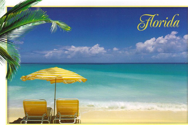 Florida beach postcard - available