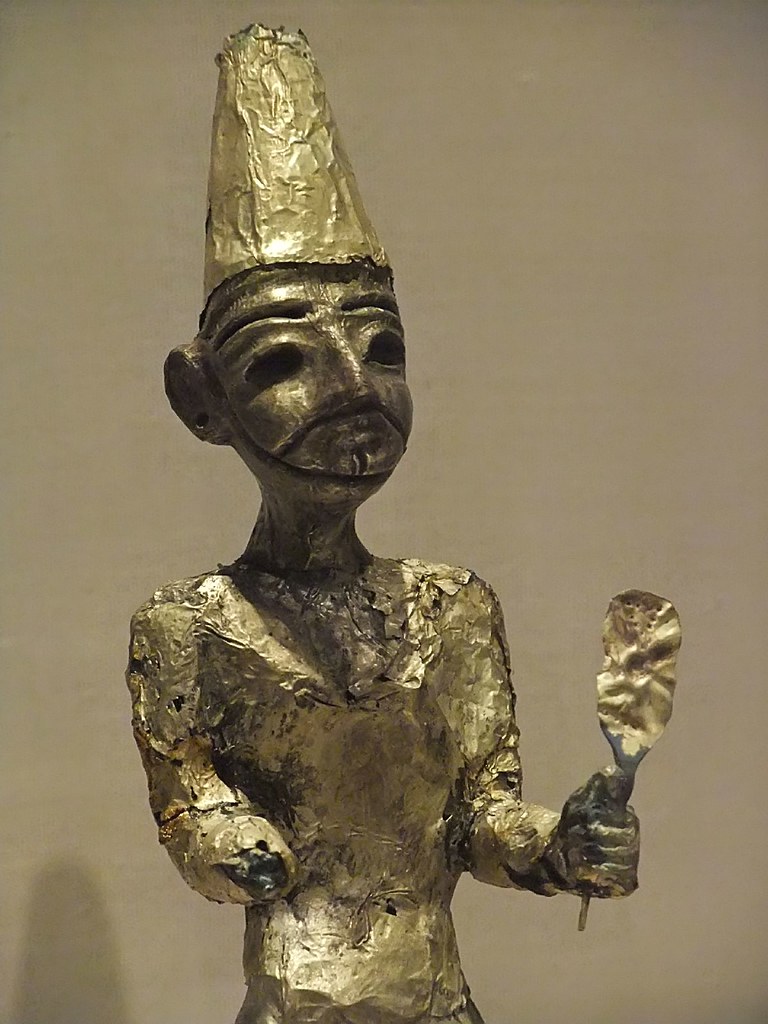 Figurine of the Canaanite God El from Megiddo (Modern Israel) Stratum VII Late Bronze II (1400-1200 BCE)