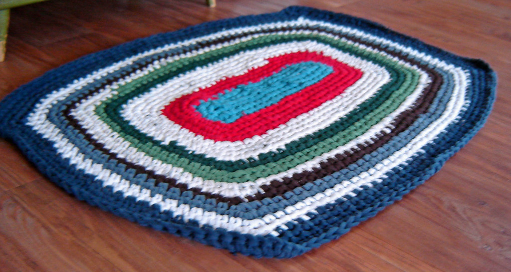 recycled t-shit rug | the cramped hand | Flickr
