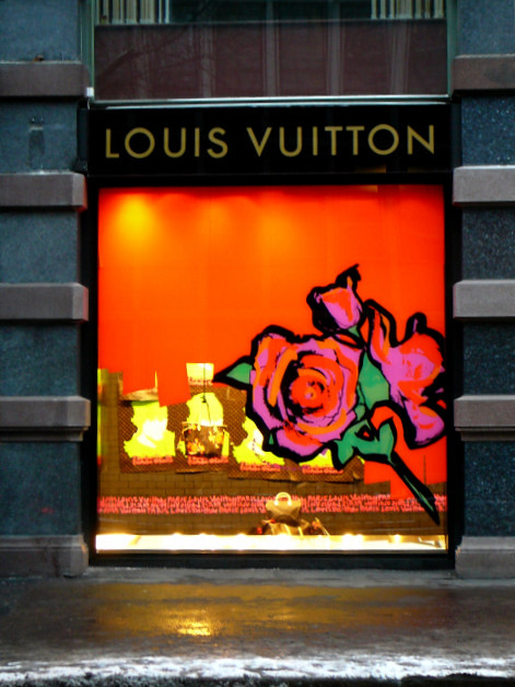Louis Vuitton x Stephen Sprouse Rose Window Display