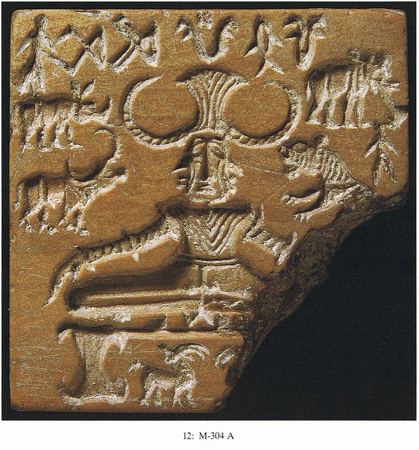 A cernunnos-like person on an Indus-seal